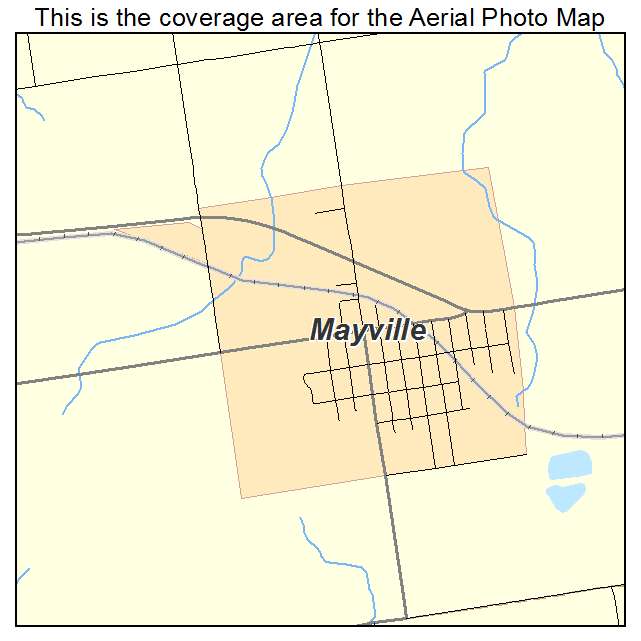 Mayville, MI location map 
