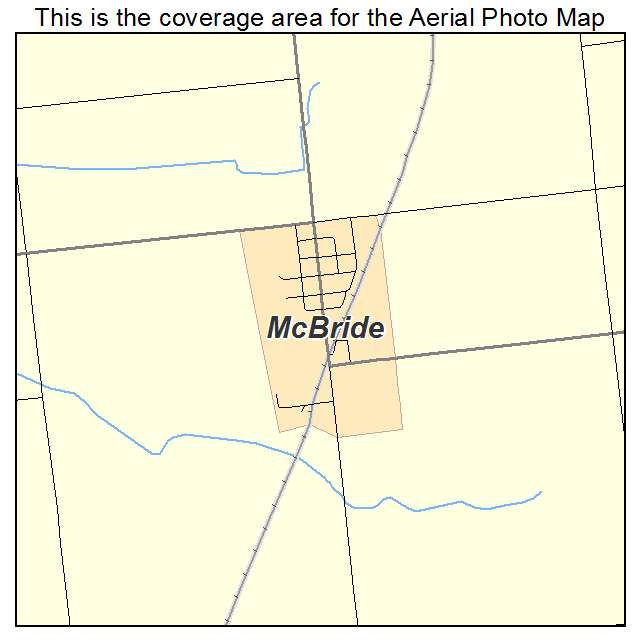 McBride, MI location map 
