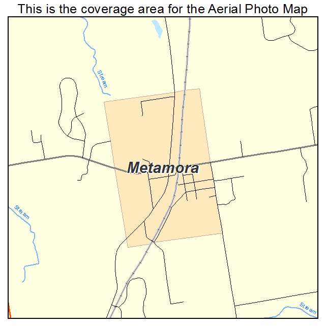 Metamora, MI location map 