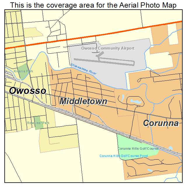 Middletown, MI location map 