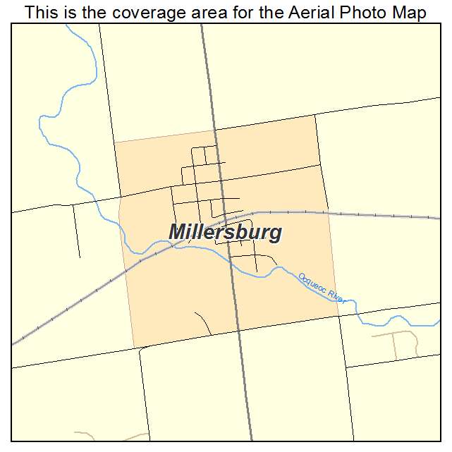Millersburg, MI location map 