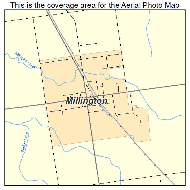 Millington, MI location map 