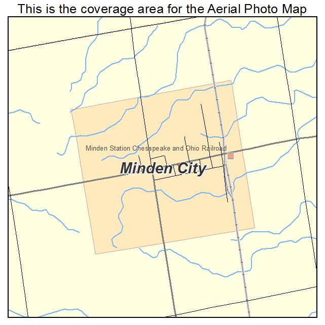 Minden City, MI location map 