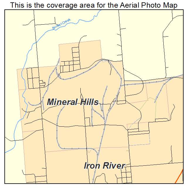 Mineral Hills, MI location map 