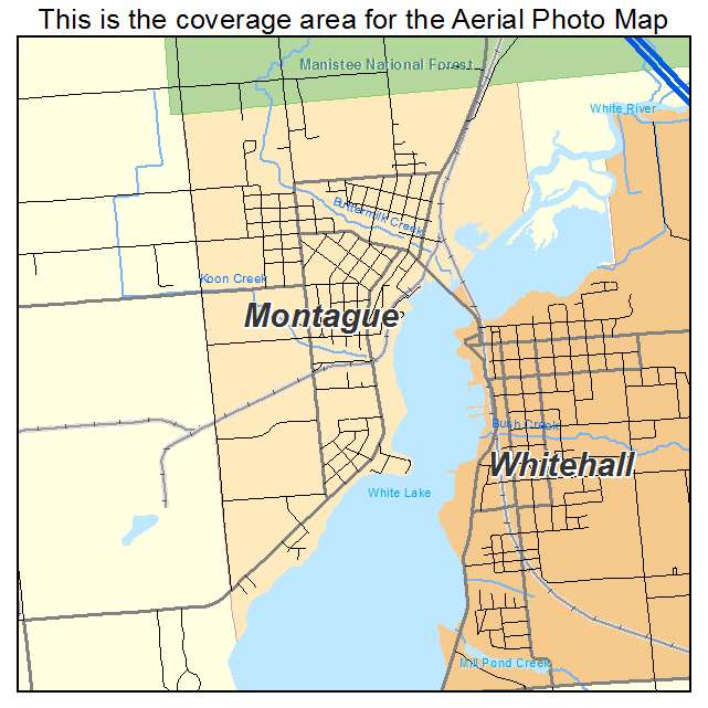 Montague, MI location map 