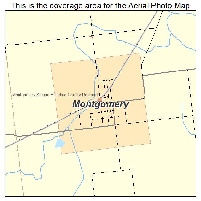 Montgomery, MI location map 
