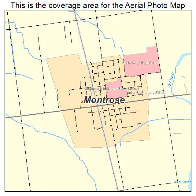 Montrose, MI location map 