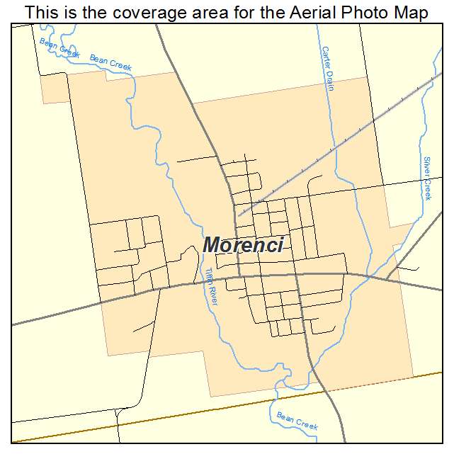 Morenci, MI location map 