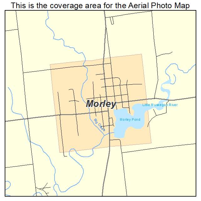 Morley, MI location map 