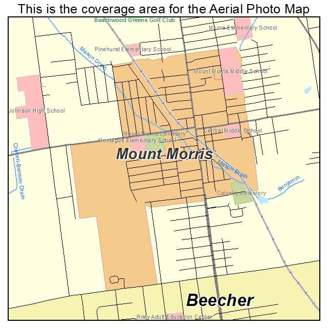 Mount Morris, MI location map 