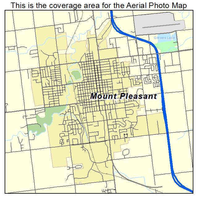 Mount Pleasant, MI location map 