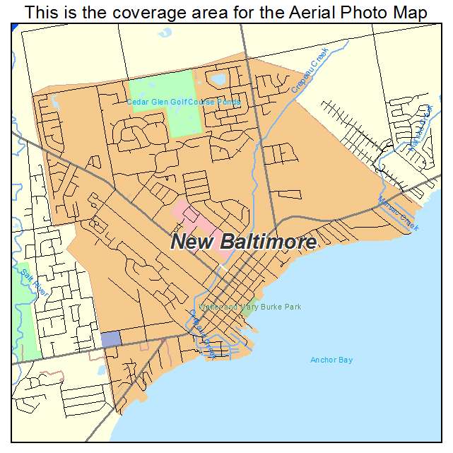 New Baltimore, MI location map 
