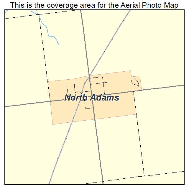 North Adams, MI location map 