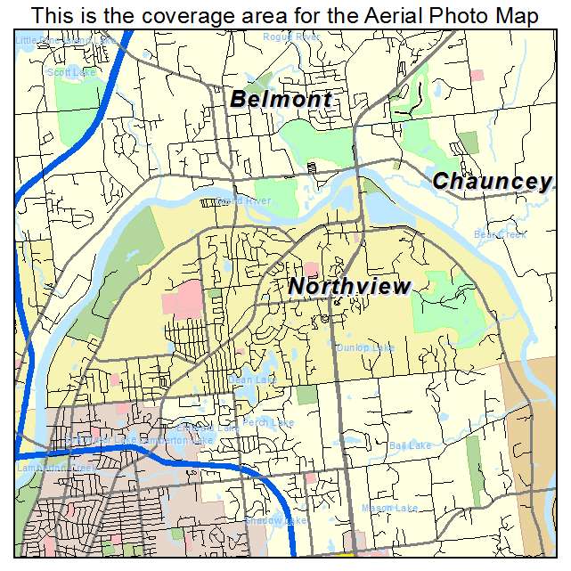 Northview, MI location map 