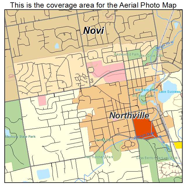 Northville, MI location map 