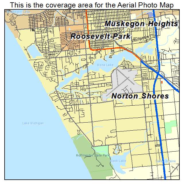 Norton Shores, MI location map 