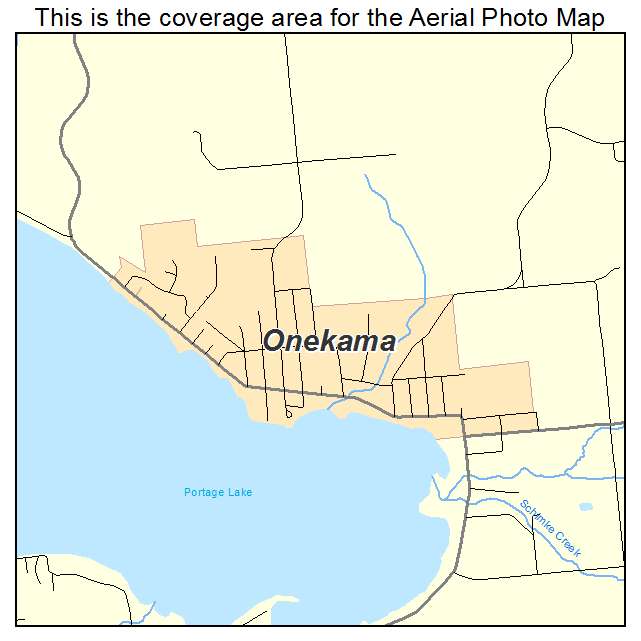 Onekama, MI location map 