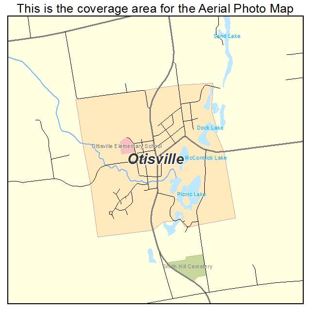 Otisville, MI location map 