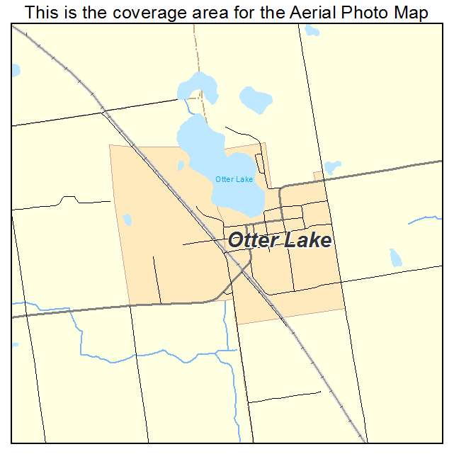 Otter Lake, MI location map 