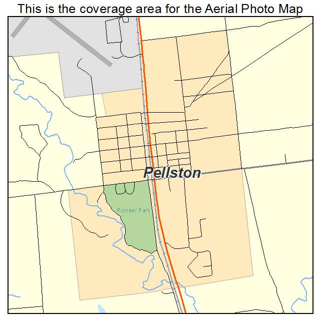 Pellston, MI location map 