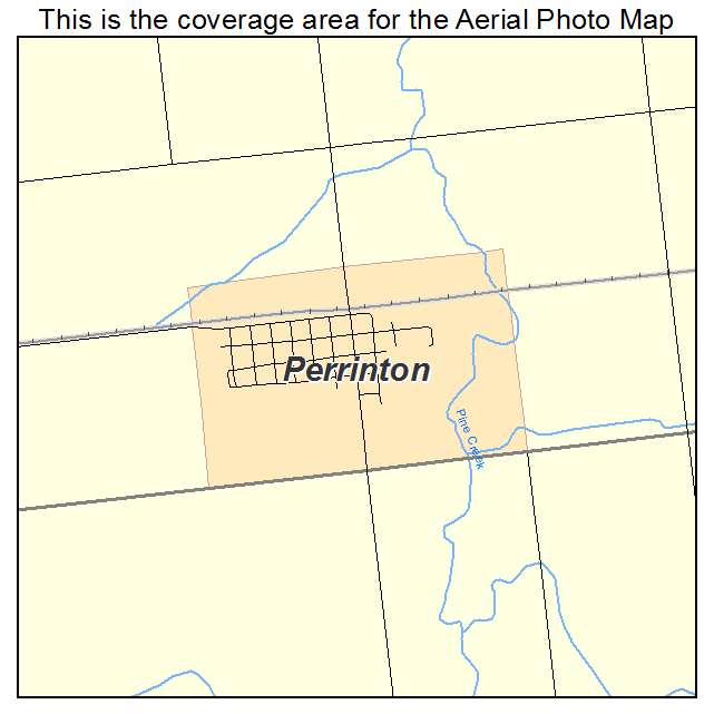 Perrinton, MI location map 