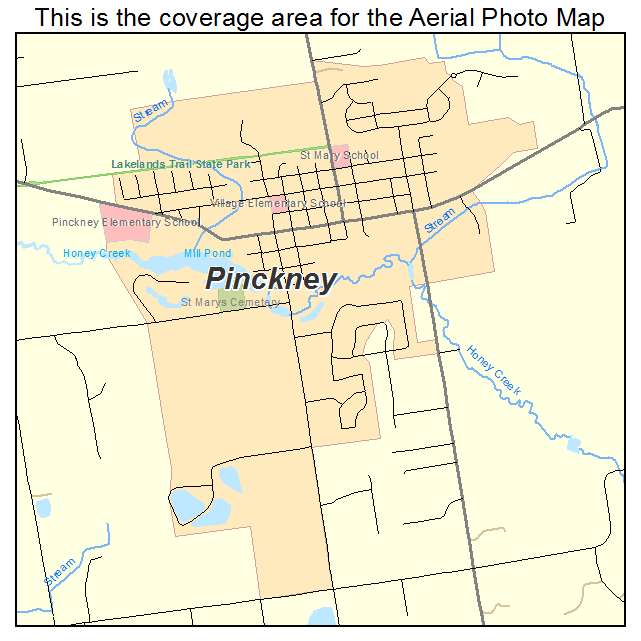 Pinckney, MI location map 