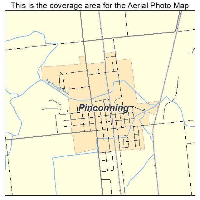 Pinconning, MI location map 