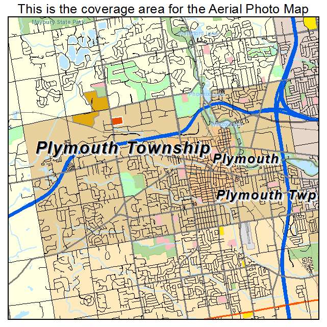 Plymouth Township, MI location map 