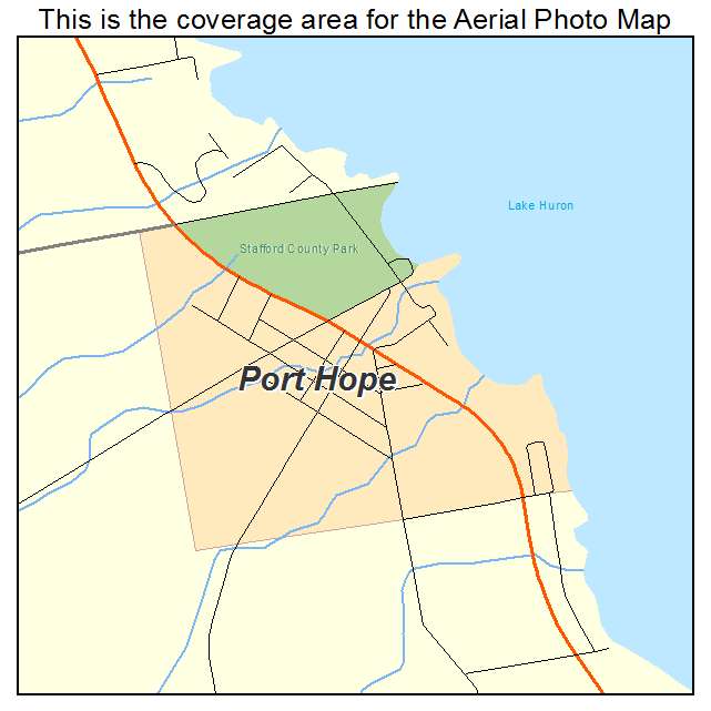 Port Hope, MI location map 