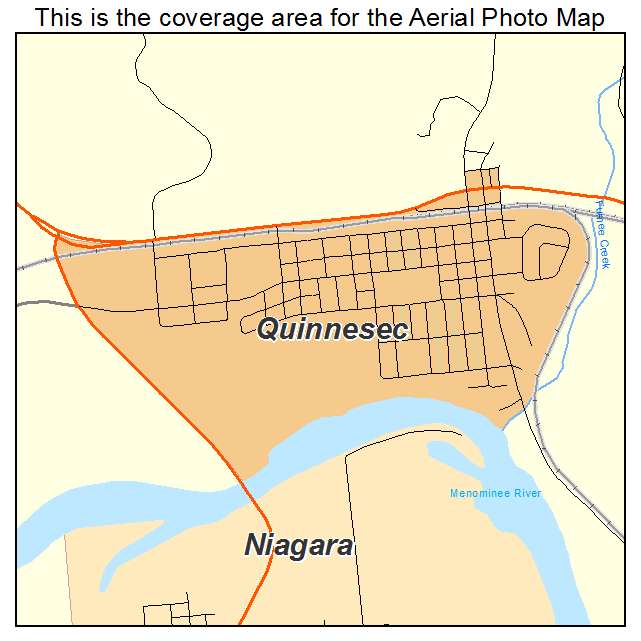 Quinnesec, MI location map 