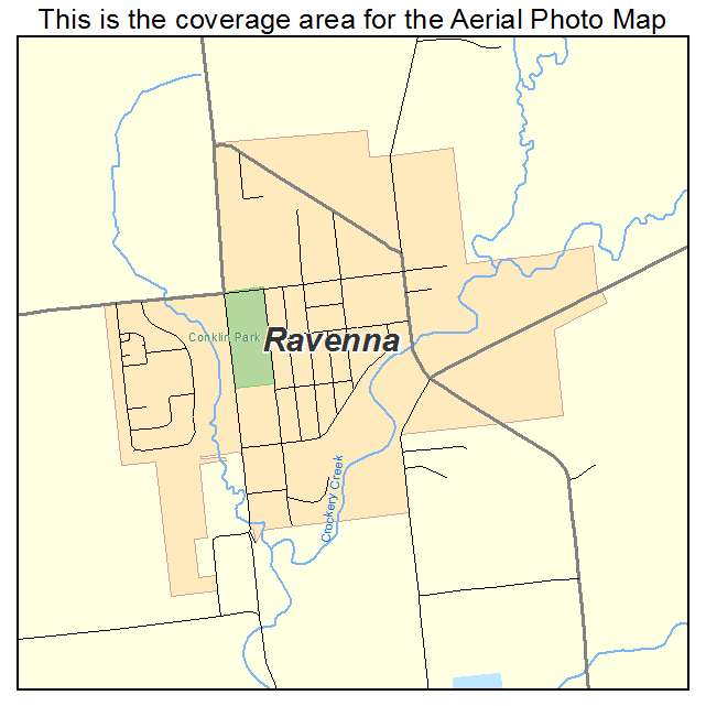Ravenna, MI location map 