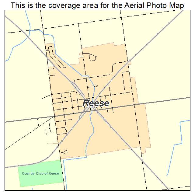 Reese, MI location map 