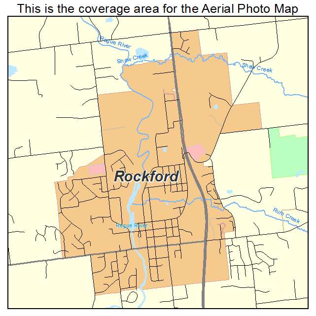 Rockford, MI location map 