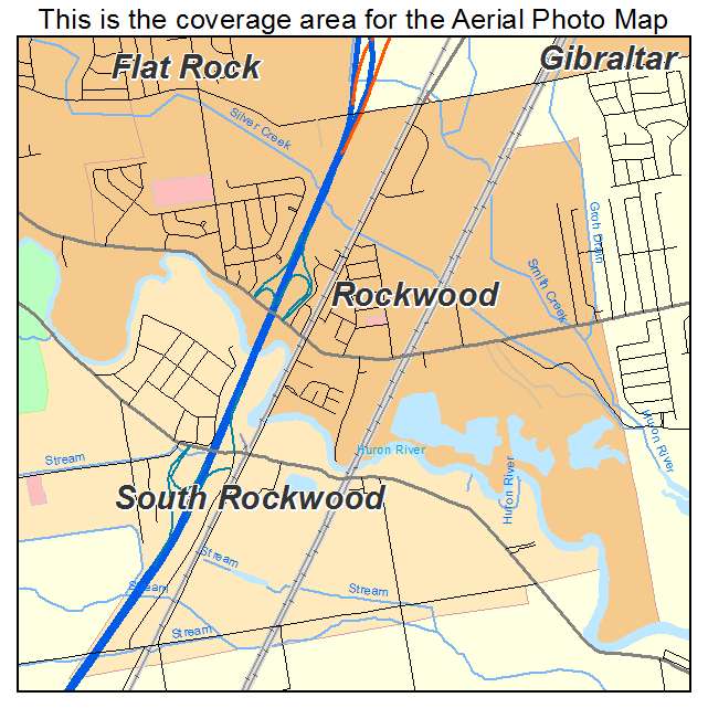 Rockwood, MI location map 