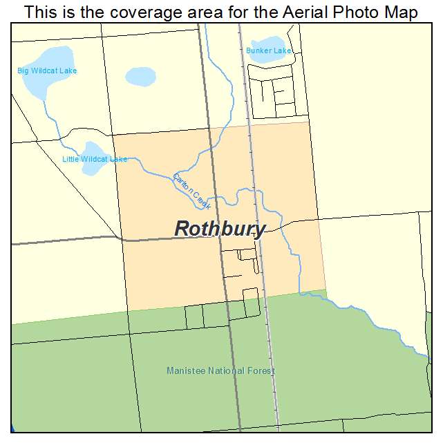 Rothbury, MI location map 