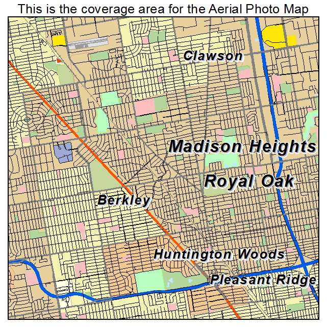 Royal Oak, MI location map 