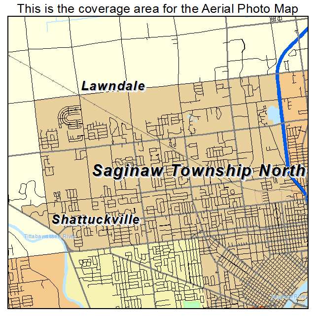 Saginaw Township North, MI location map 