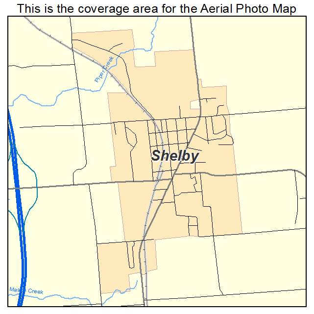 Shelby, MI location map 