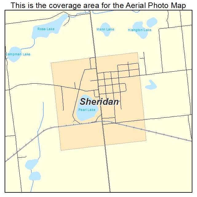 Sheridan, MI location map 