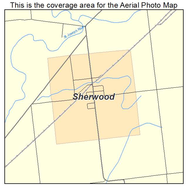 Sherwood, MI location map 