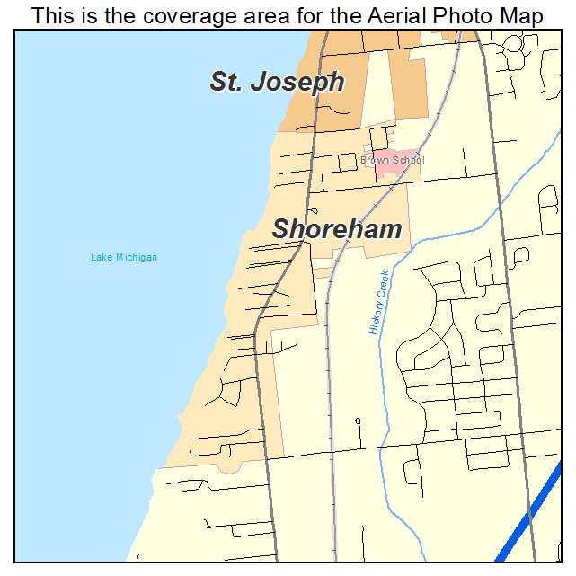 Shoreham, MI location map 