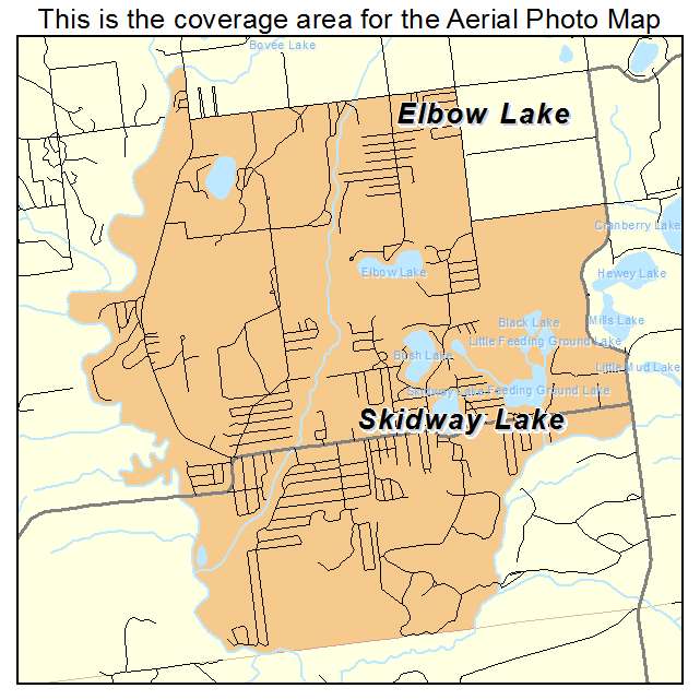 Skidway Lake, MI location map 