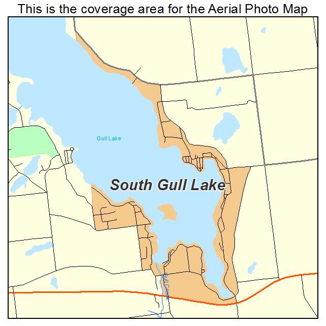 South Gull Lake, MI location map 