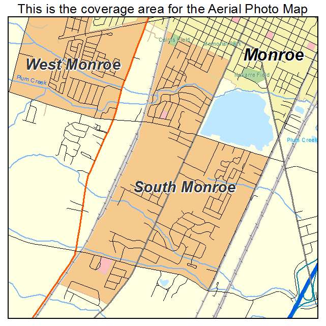South Monroe, MI location map 