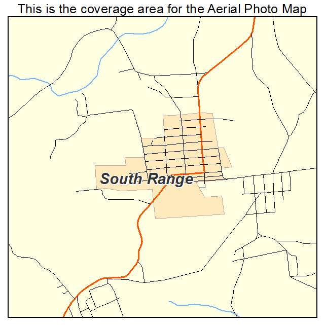 South Range, MI location map 