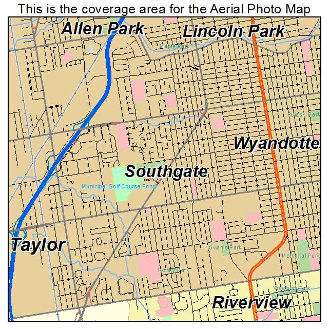 Southgate, MI location map 