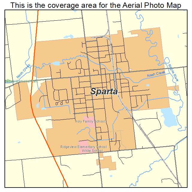 Sparta, MI location map 