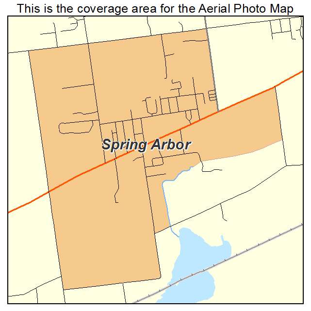 Spring Arbor, MI location map 