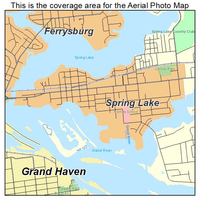 Spring Lake, MI location map 