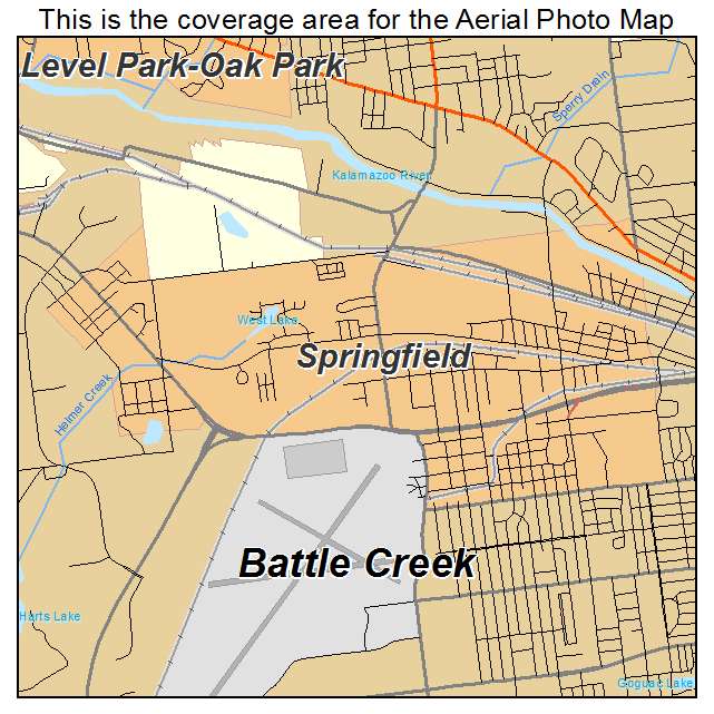 Springfield, MI location map 